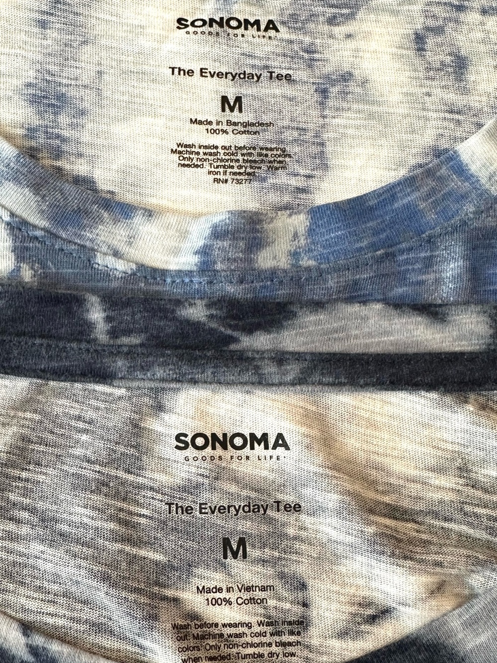 Sonoma Bundle of 3 The Everyday Tee Size Medium Multi-Color Tee Shirts - Picture 5 of 6